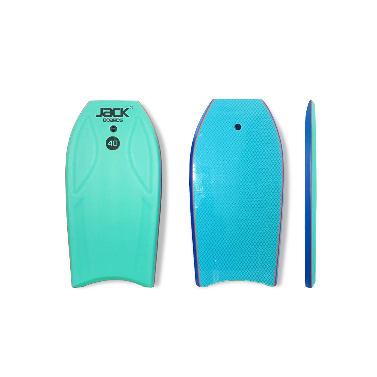 40” JACK Boards - Bodyboard - EPE - Aqua/Blue