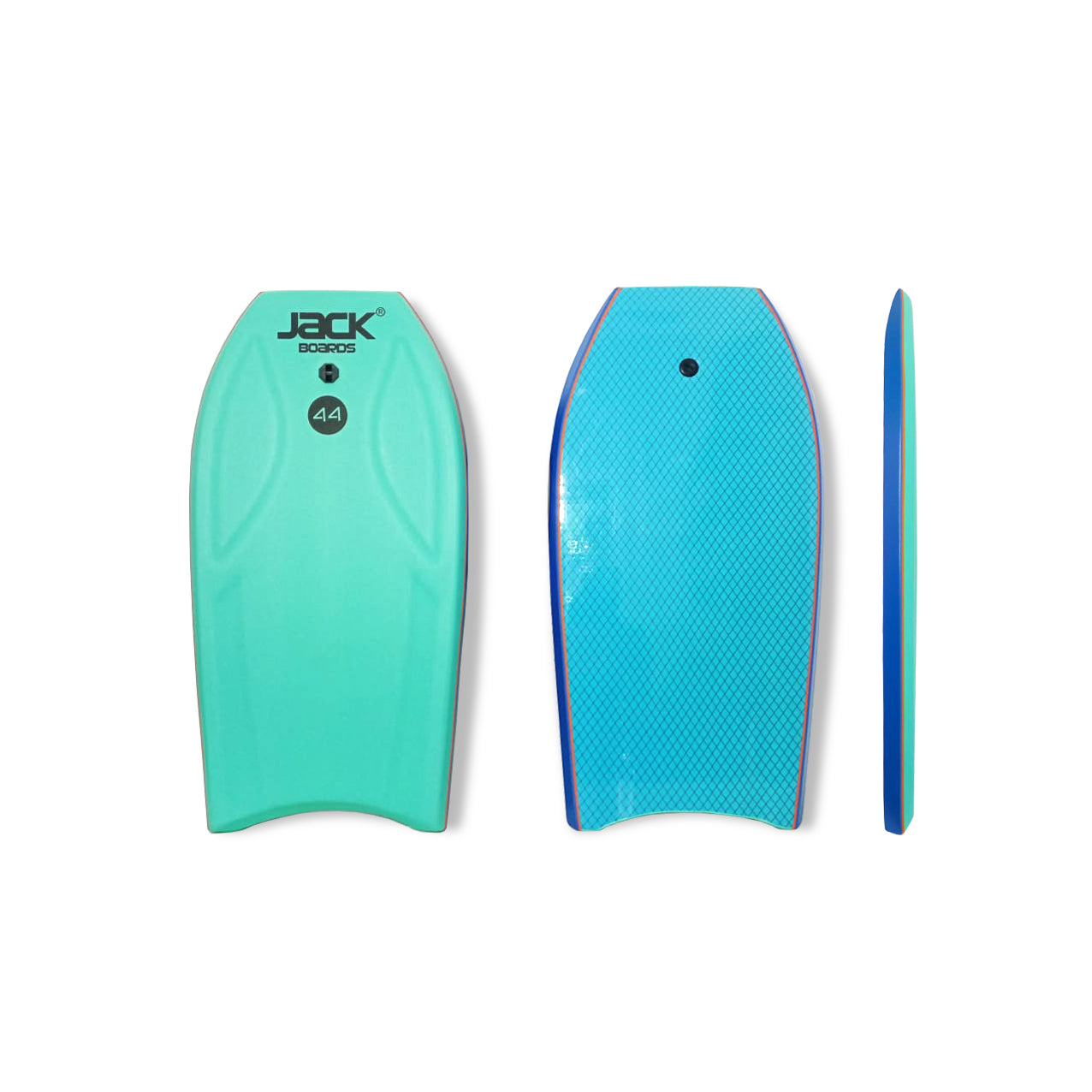 44” JACK Boards - Bodyboard - EPE - Aqua/Blue