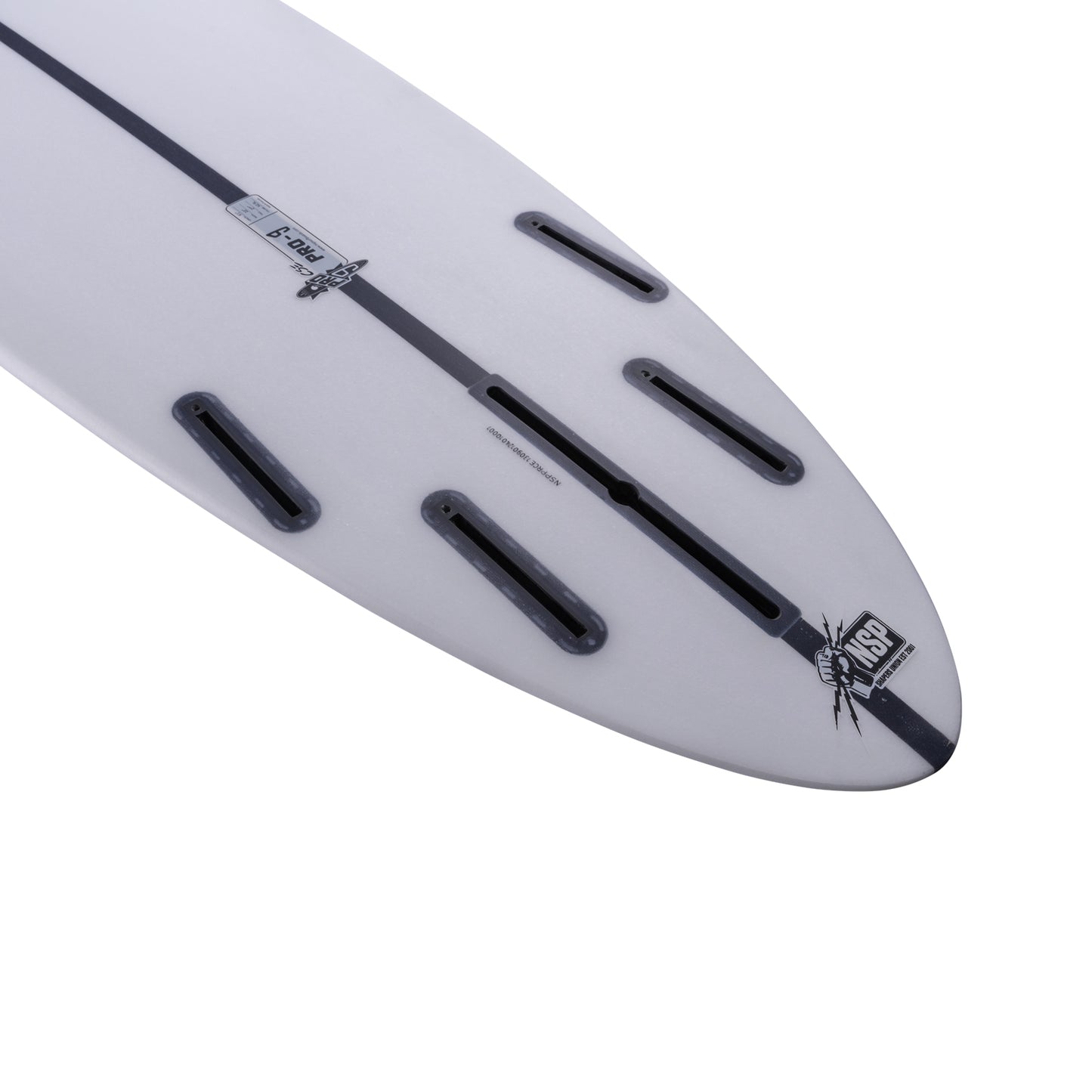 9’1” NSP Pro 9 - Shapers Union CSE - Clear - Futures (4+1 fin setup)