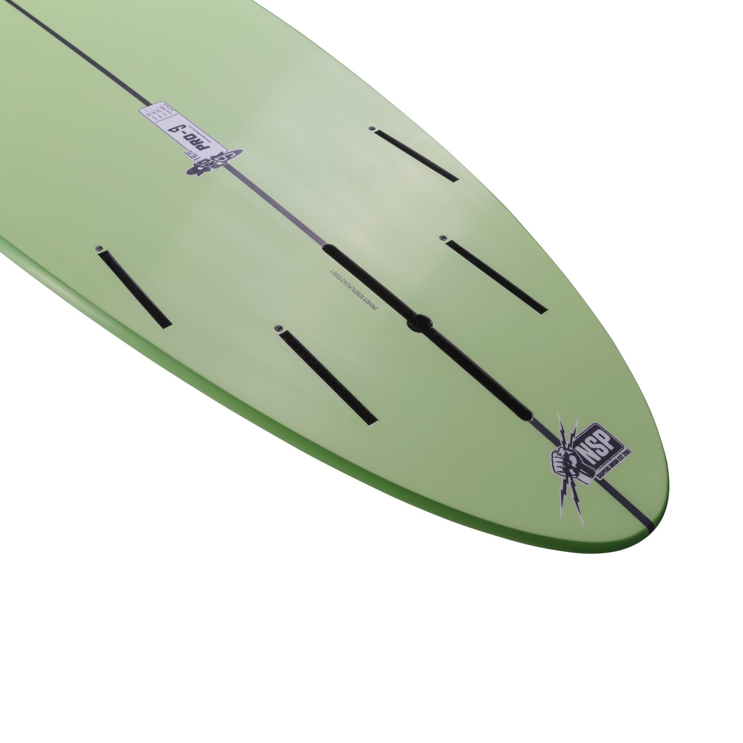 9’1” NSP Pro 9 - Shapers Union - HDT - Lime - Futures (4+1 fin setup)