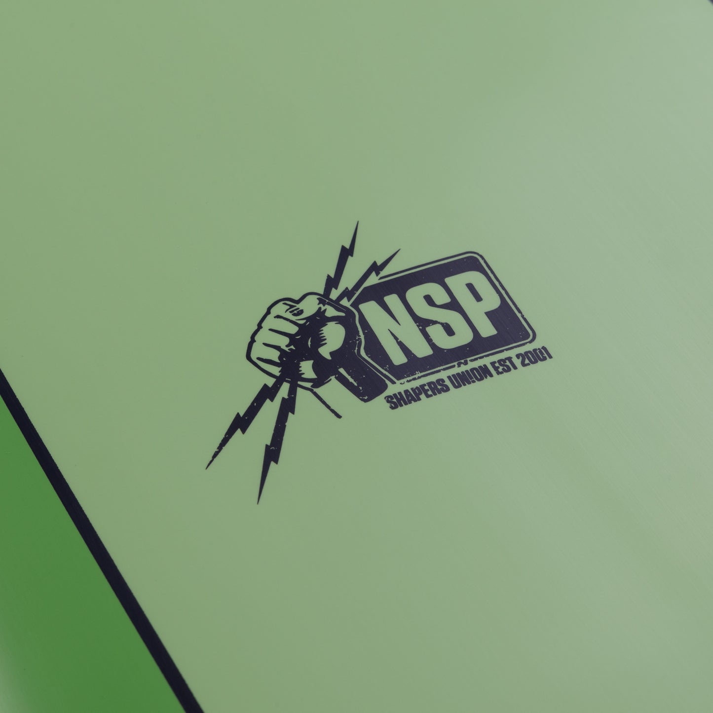 9’1” NSP Pro 9 - Shapers Union - HDT - Lime - Futures (4+1 fin setup)