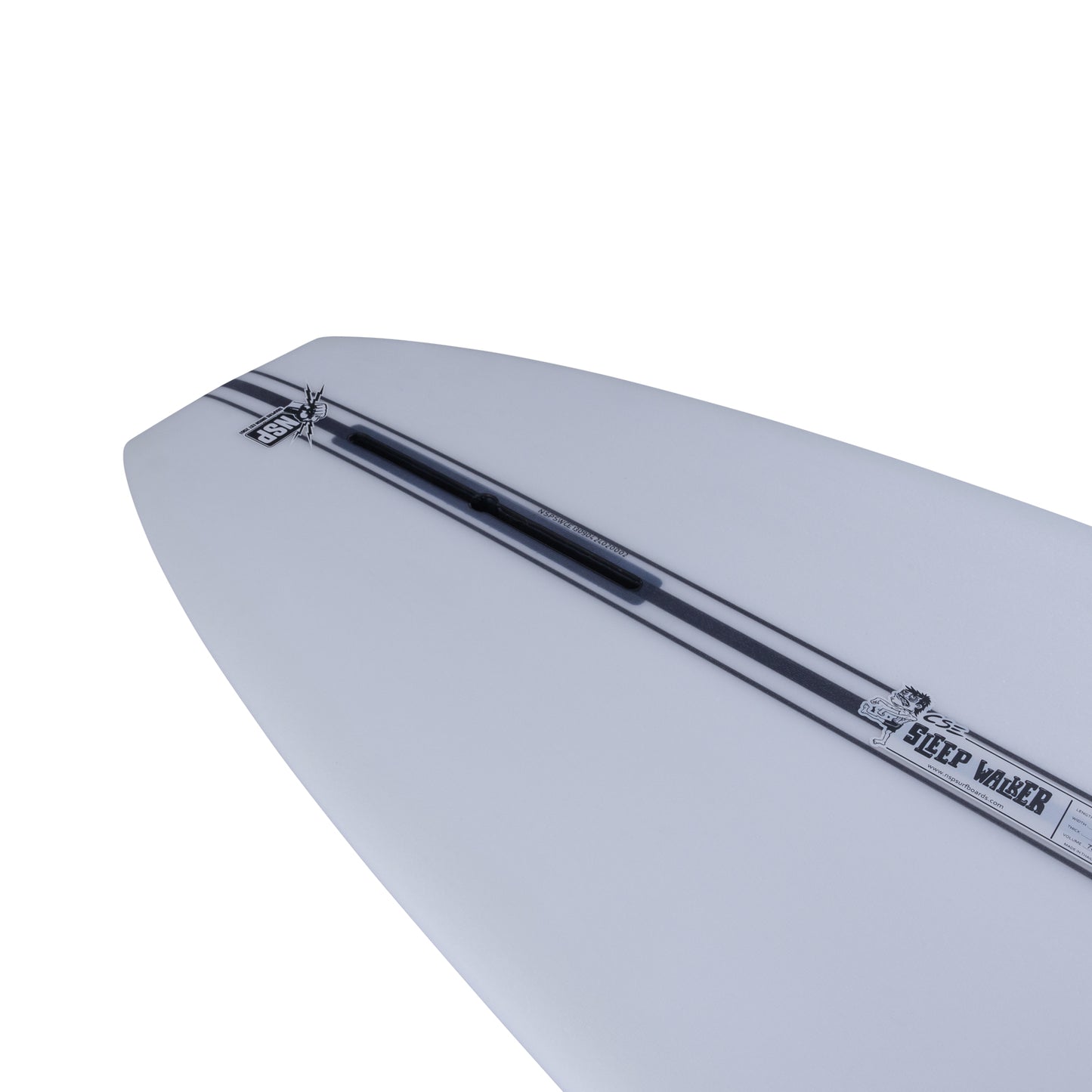 9’4” NSP Sleepwalker - Shapers Union - CSE - Clear - Single fin