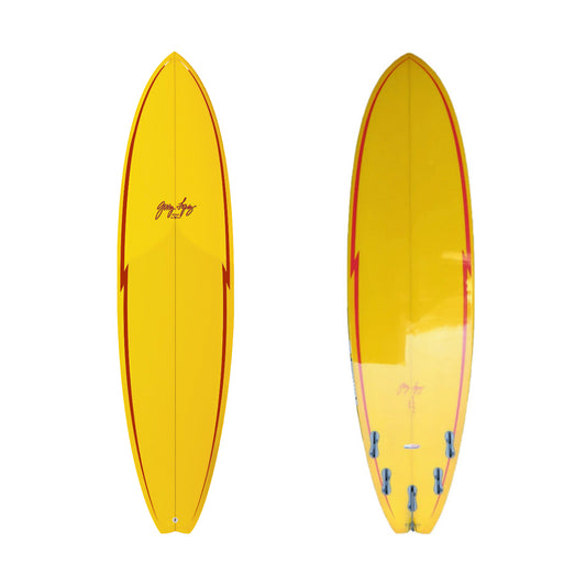 6’8” Gerry Lopez - Little Darlin - Trueride Poly (Polyester) - Yellow - FCSll (5 fin)