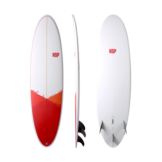 6’8” NSP Funboard - 08 - Red Water - E+ - Futures - 162,000 LKR