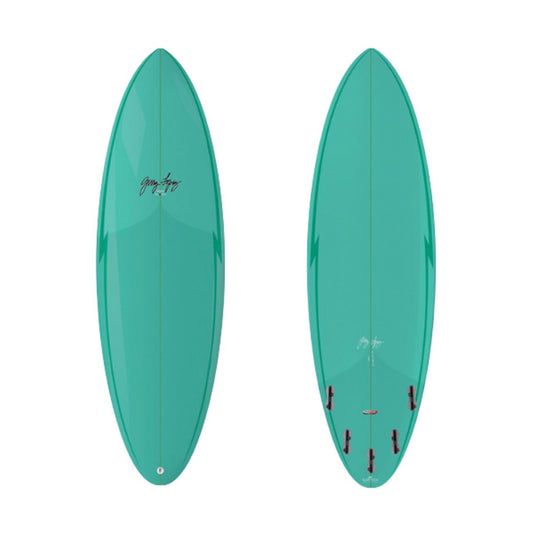 7’0” Gerry Lopez - Squirty - True Ride Poly - Green - FCSll (5 fin)