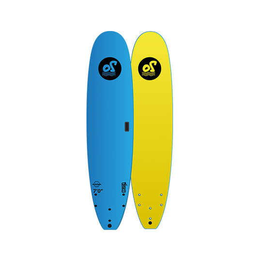 7’0” Ocean Storm - The Weekender - Softboard - blue top/yellow bottom - PIP Soft fins - Price: 109,000 LKR