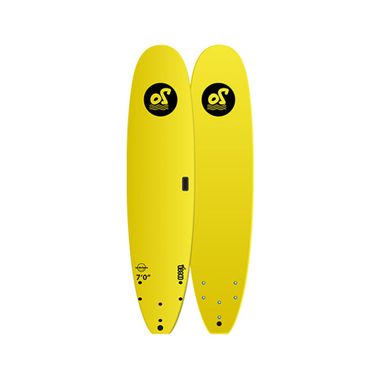 7’0” Ocean Storm - The Weekender - Softboard - lime top/yellow bottom - PIP Soft fins - Price: 109,000 LKR