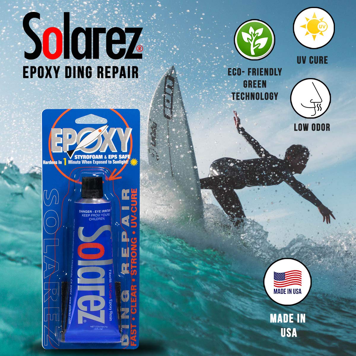 Solarez - Epoxy Ding Repair - 0.5 Oz