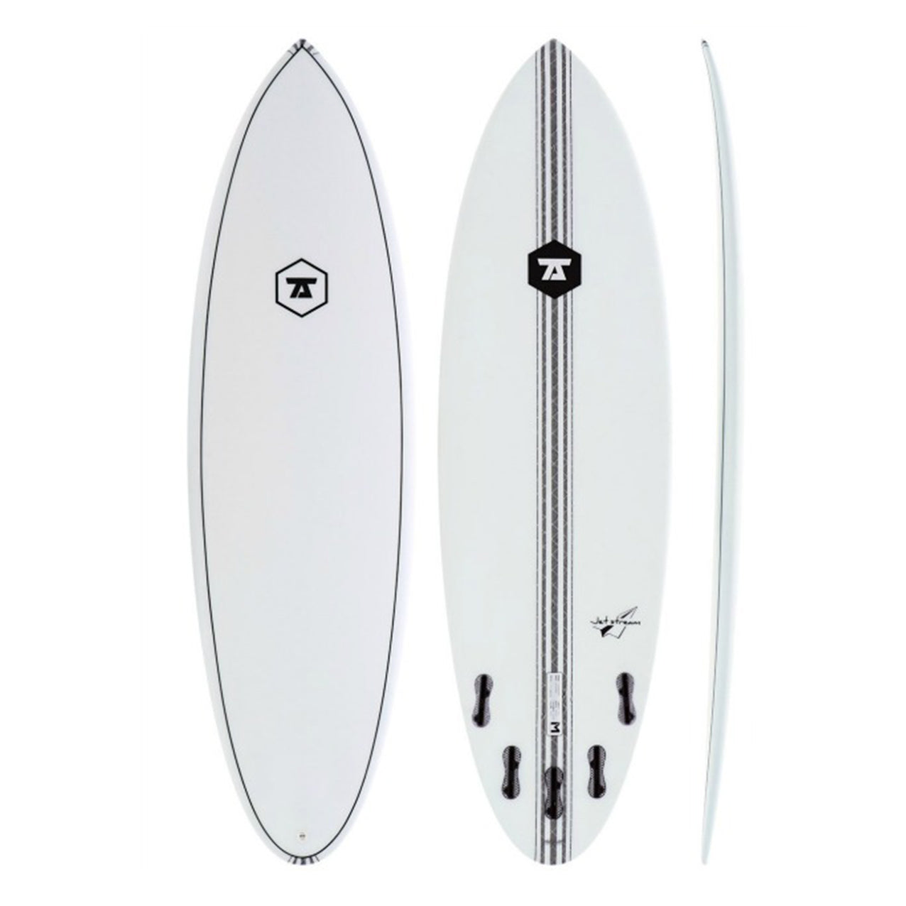 5’5” 7S Jetstream - Innegra Matrix - Clear - FCSll (5 fin setup)