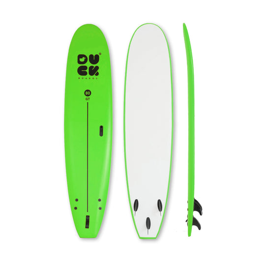 8’0” DUCK Boards - GT  - Soft - Green - 3 soft PIP fins - 115,000 LKR