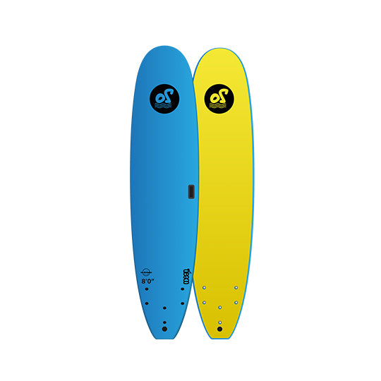 8’0” Ocean Storm - The Weekender - Softboard - blue top/yellow bottom - PIP Soft fins - Price: 127,000 LKR