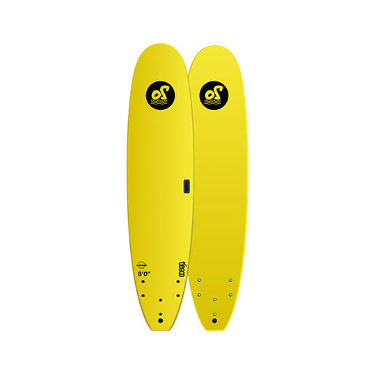 8’0” Ocean Storm - The Weekender - Softboard - lime top/yellow bottom - PIP Soft fins - Price: 127,000 LKR