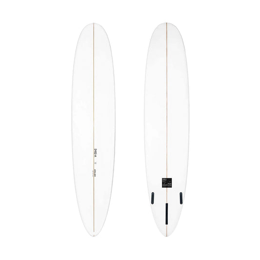 8’6” Atelier Classic Longboard - PU - Clear - Futures 2+1