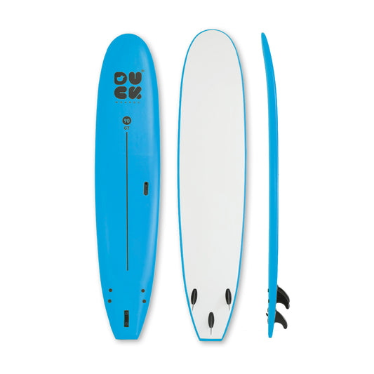 9’0” DUCK Boards - GT  - Soft - Light blue - 3 soft PIP fins - 139,000 LKR