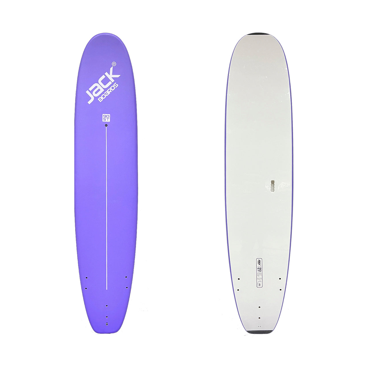 9’0” - JACK BOARDS  - ST (Standard) - Soft Top - Purple - 3 soft PIP fins - Price: 173,900 LKR