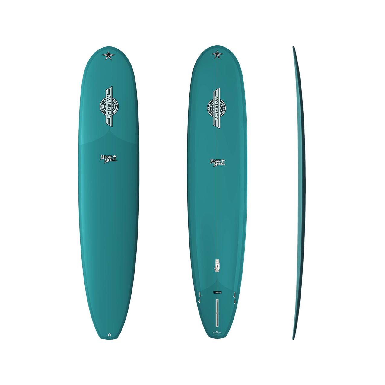 9’0” Walden Magic Model - Trueride Poly - Dark Green - Futures (2+1)