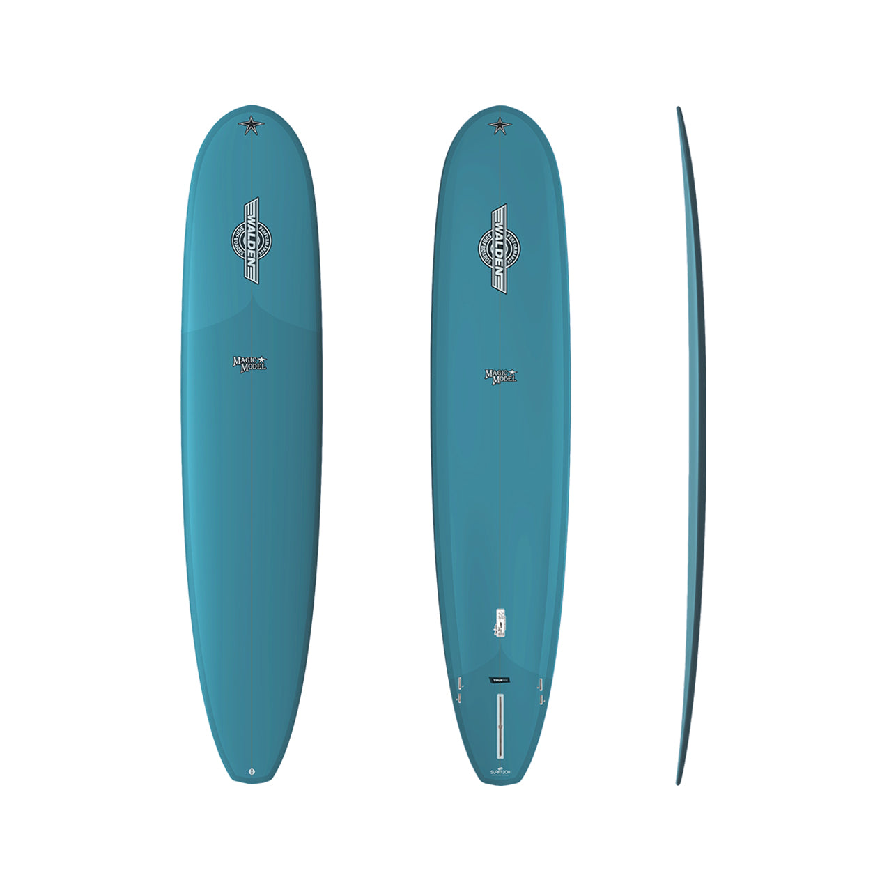 9’6” Walden Magic Model - Trueride Poly - Dark Blue - Futures (2+1)