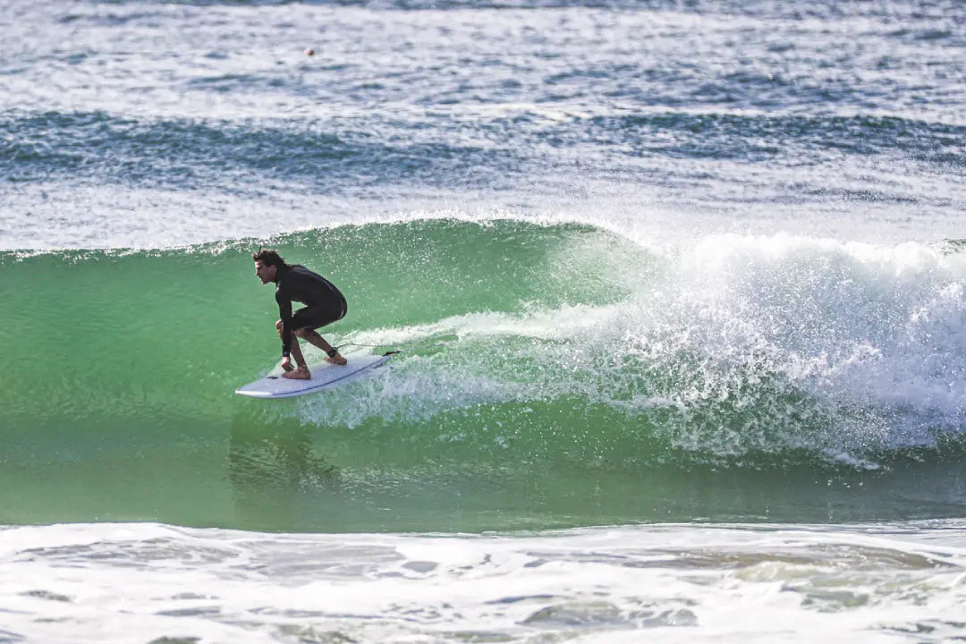 5'11" NSP Double Vision - PU - Cyan - Futures Twin Fin