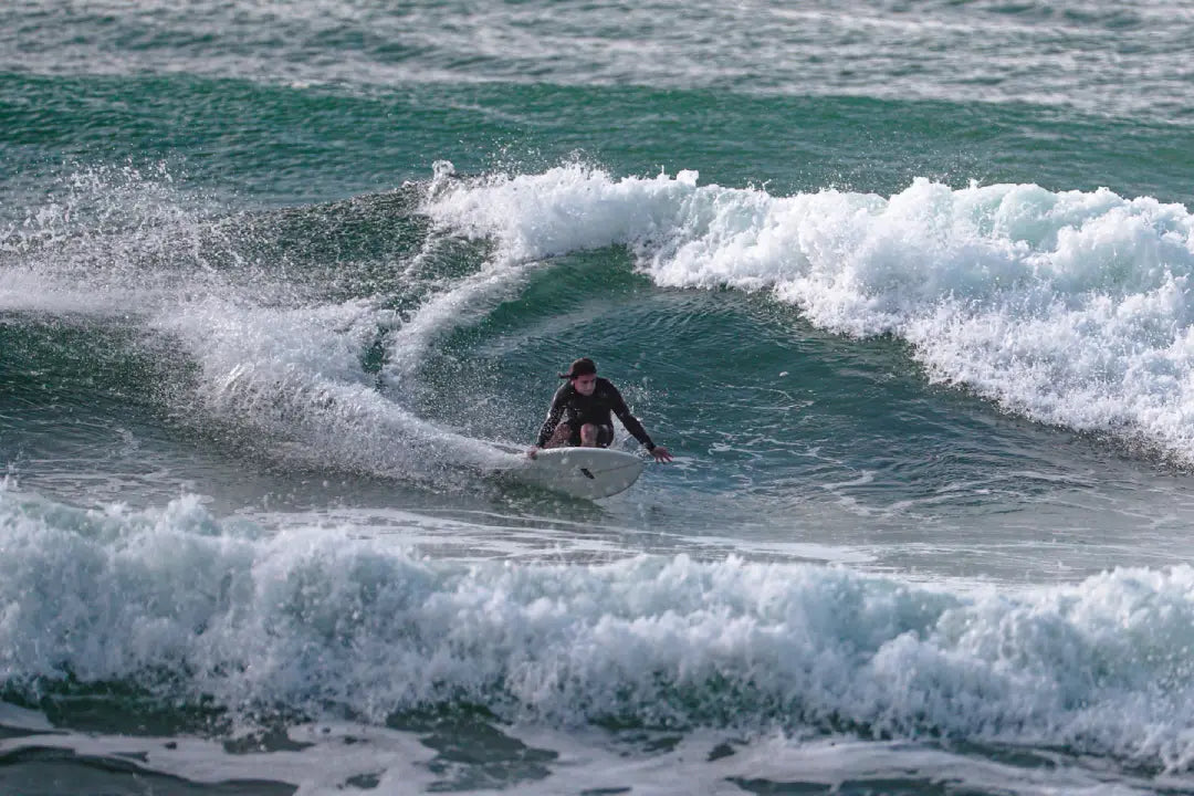 5'11" NSP Double Vision - PU - Cyan - Futures Twin Fin