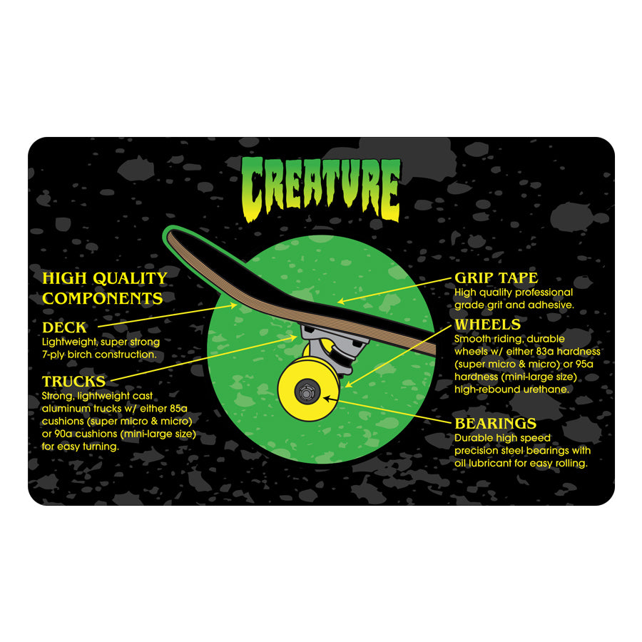 Creature - Sk8 Completes - 8’25” x 31.5” - Logo Outline Large - Black - Price: 44,500 LKR