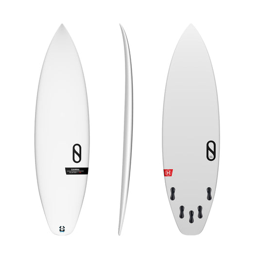 5’6” Firewire Gamma XL - Slater Design - White - Helium - Futures - DISCOUNTED