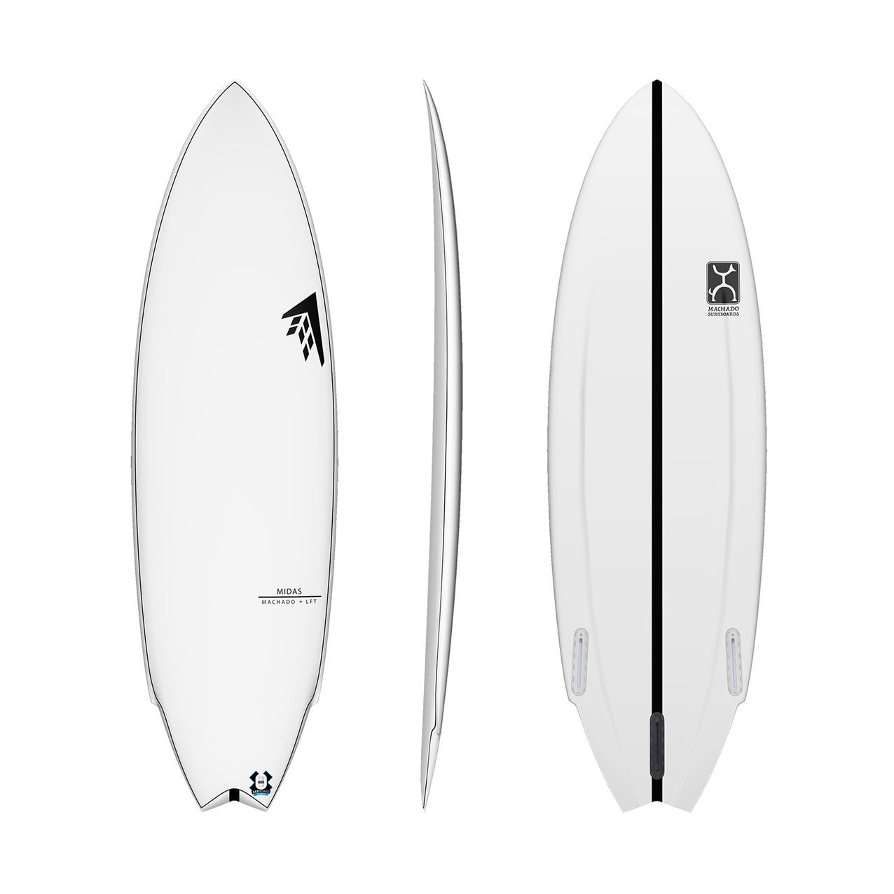 5’6” Firewire Midas - Rob Machado - White - LFT - Futures - DISCOUNTED