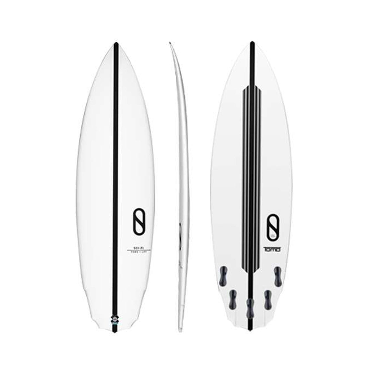 5’8” Firewire Sci Fi - Slater design - White - LFT - Futures - DISCOUNTED