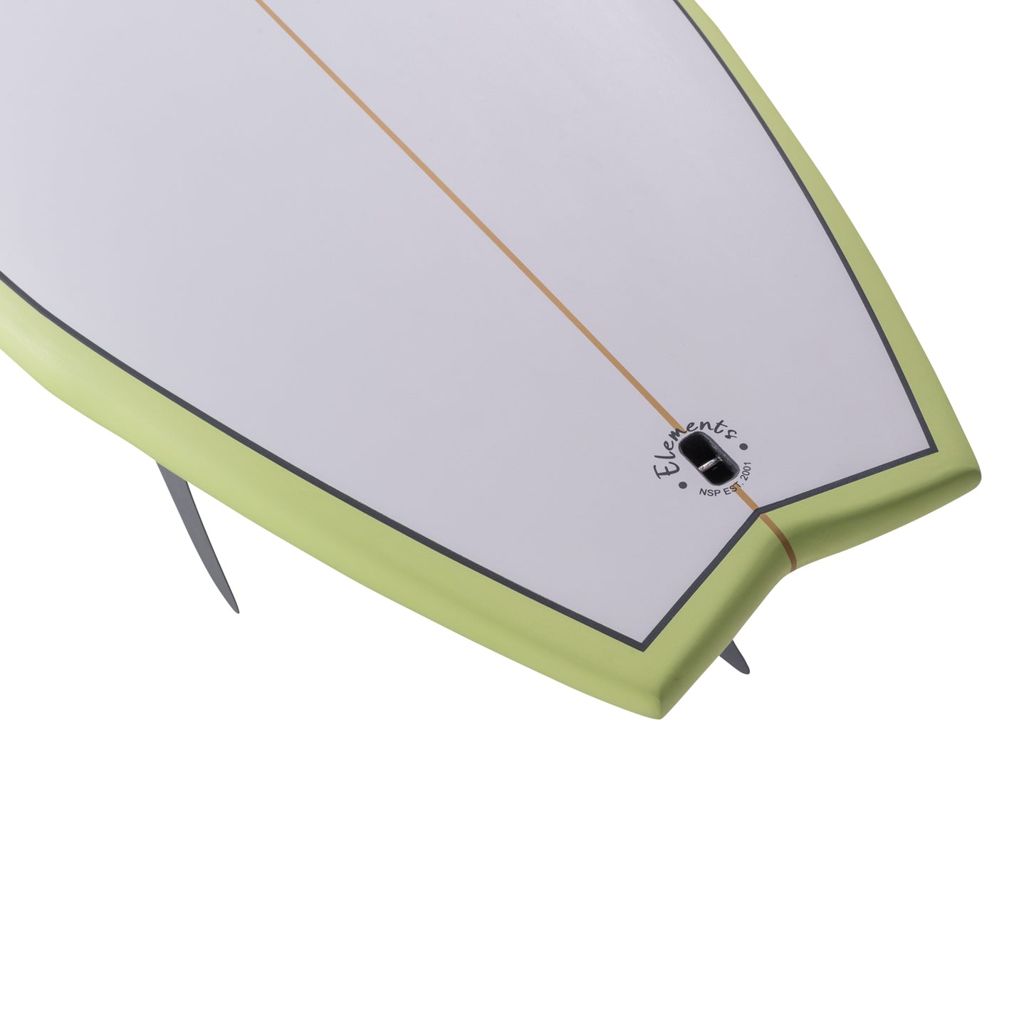 NSP - Fish - Elements - Green - Futures 5 fin setup