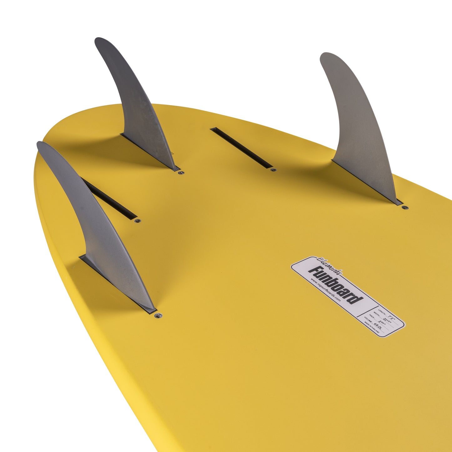 NSP Funboard - Yellow - Elements - Futures 5 fin setup