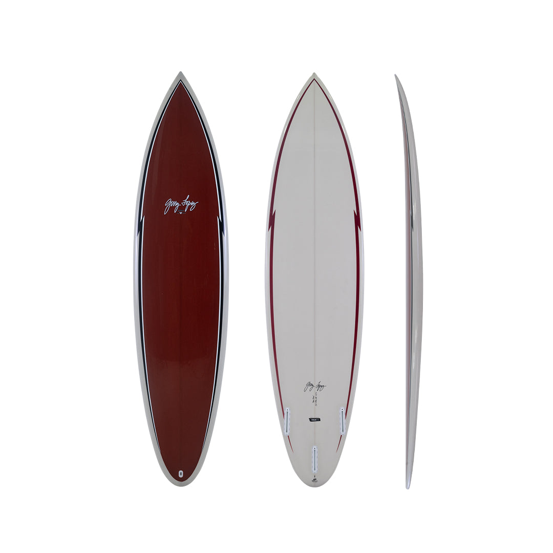 Gerry Lopez - Pocket Rocket - TrueRide Poly - Maroon - Futures (5 fin)