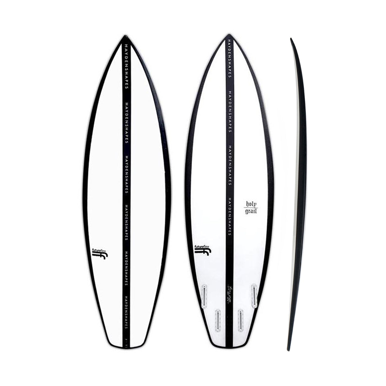 Haydenshapes - Holy Grail - Clear - Future Flex - FCSll (5 fin setup)