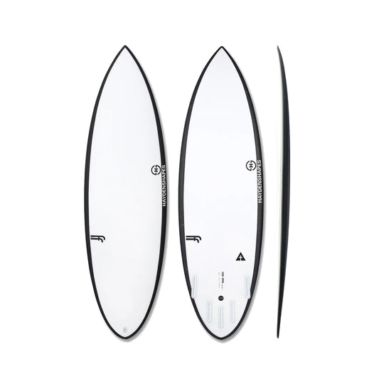 5’9” Haydenshapes Holy Hypto - Future Flex - Clear - Futures (3 fin setup)