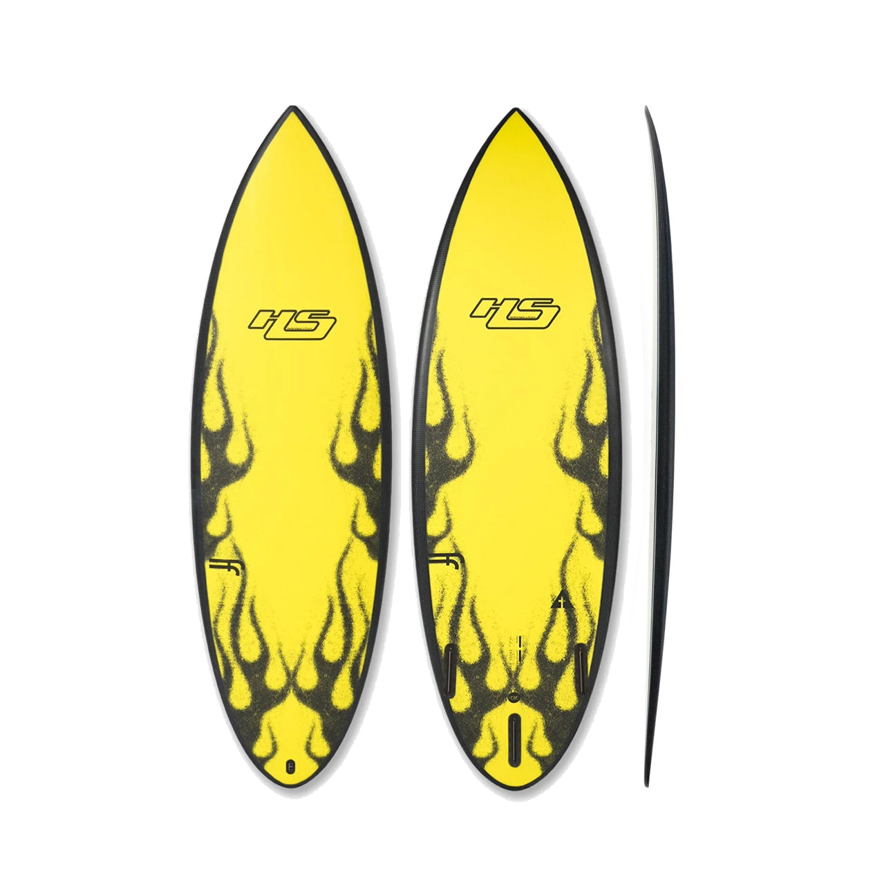 Haydenshapes Holy Hypto - Future Flex - Yellow Flame - Futures (3 fin setup)