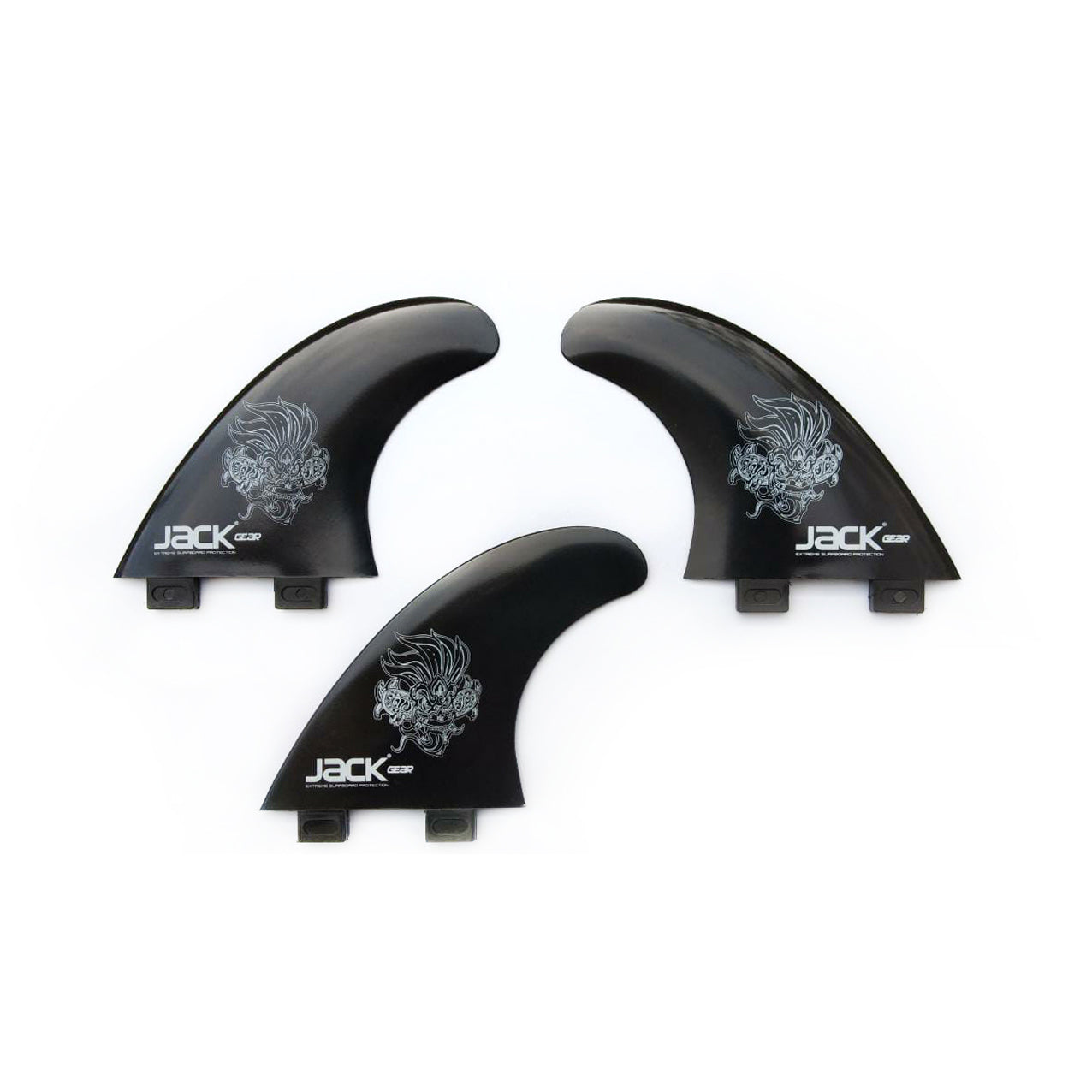 JACK Gear - FCS - Medium - Nylon fins - black (3 fins)