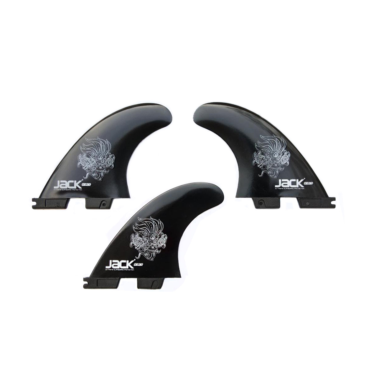 JACK Gear - FCSll - Medium - Nylon fins - black (3 fins)