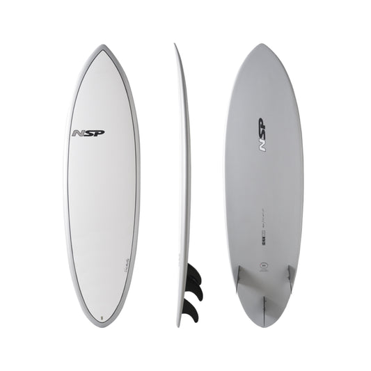 5’9” - NSP - Hybrid - Elements HDT - Silver - FCS (3 fin setup)