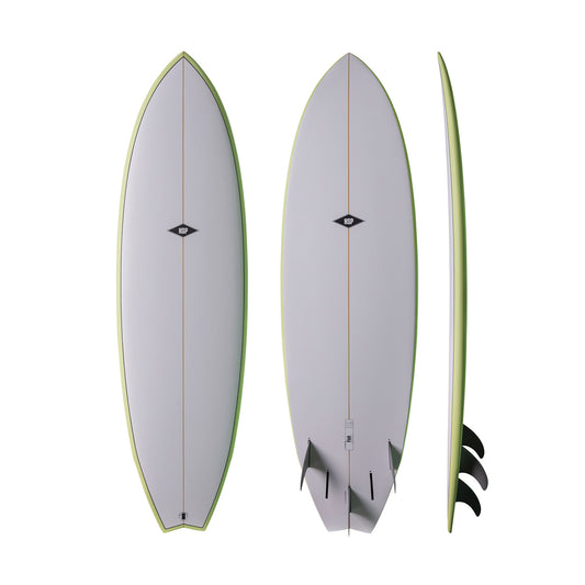 NSP - Fish - Elements - Green - Futures 5 fin setup