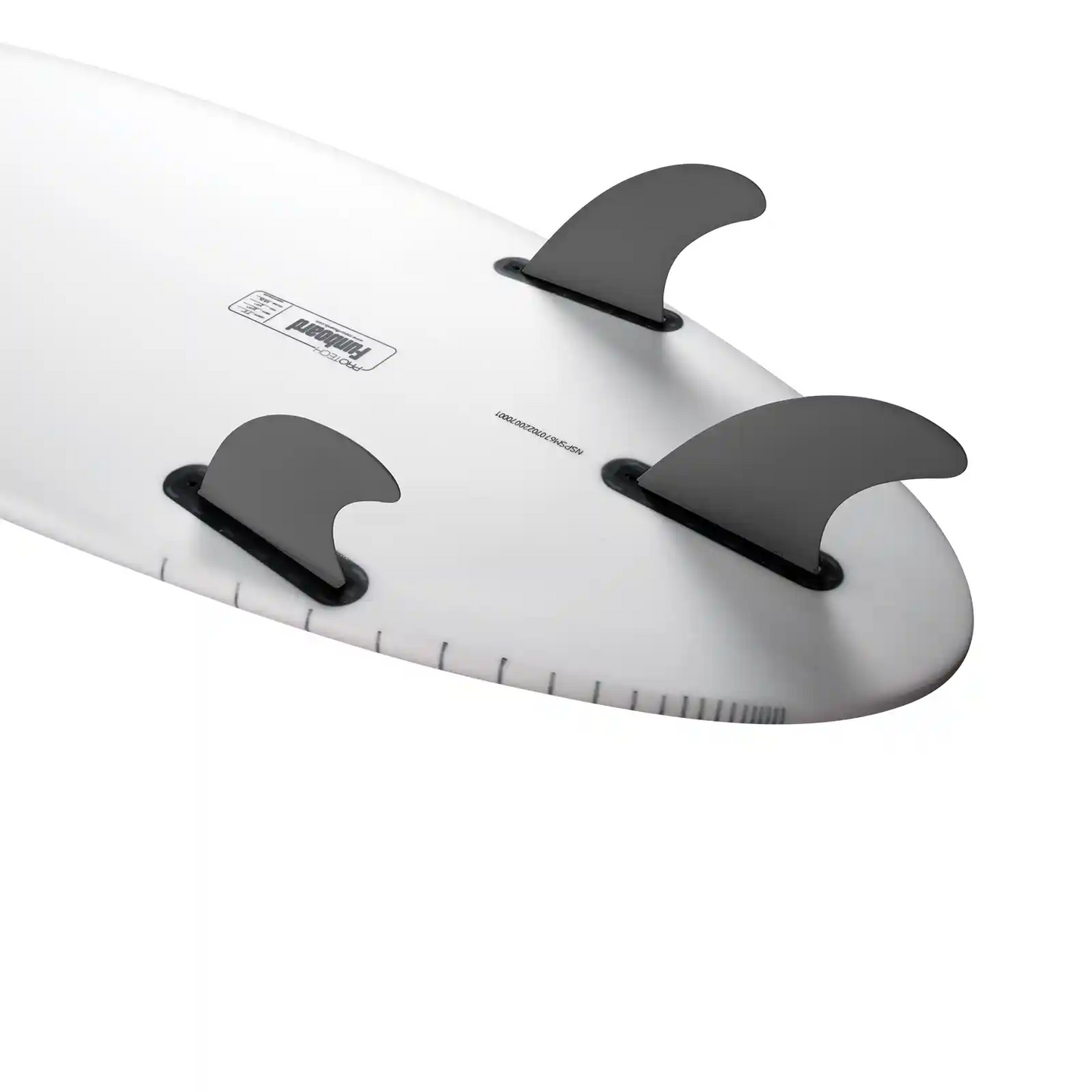 NSP - Funboard - Protech - White - Futures (3 fins)