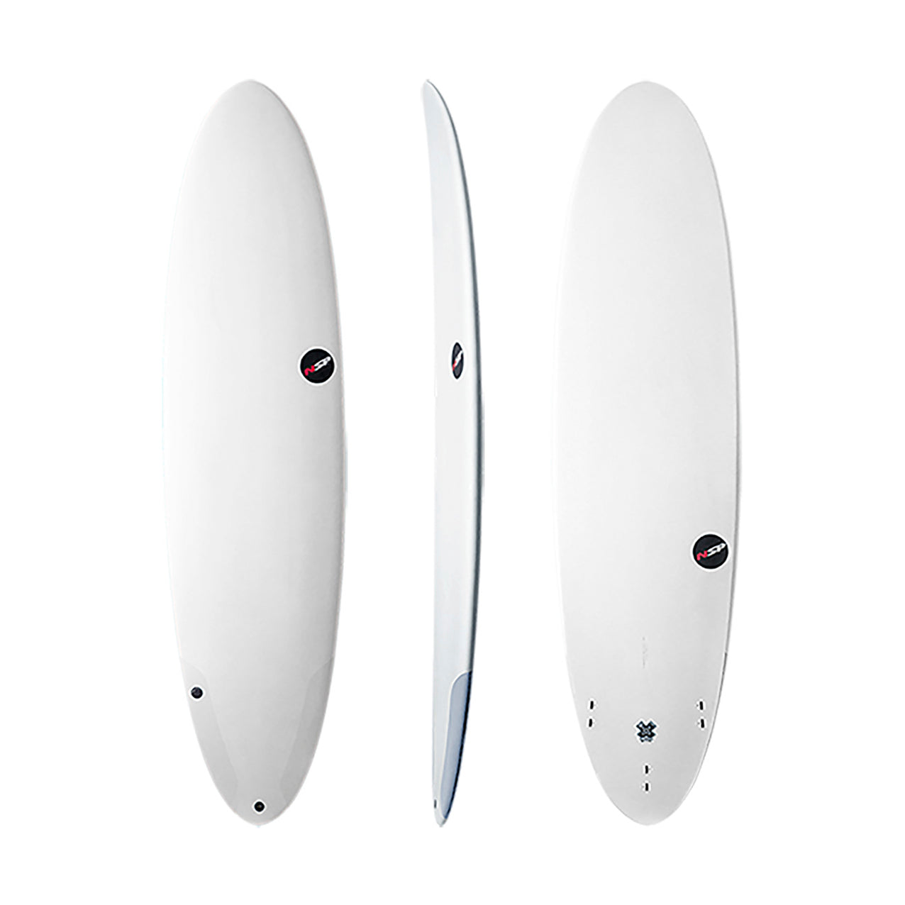 NSP - Funboard - Protech - White - Futures (3 fins)