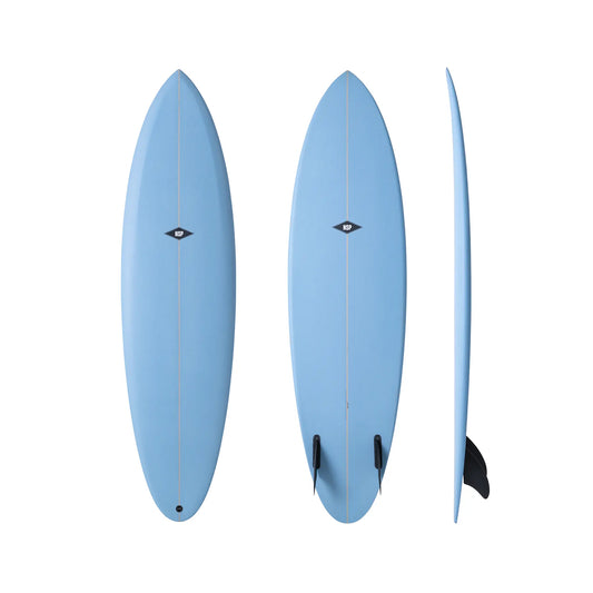 NSP Gemini - PU - Sky Blue - Futures (twin fin)