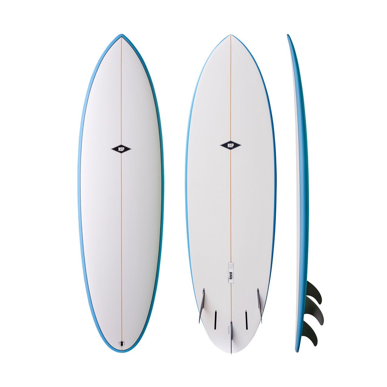 NSP - Hybrid - Elements - Blue - Futures (5 fin setup)