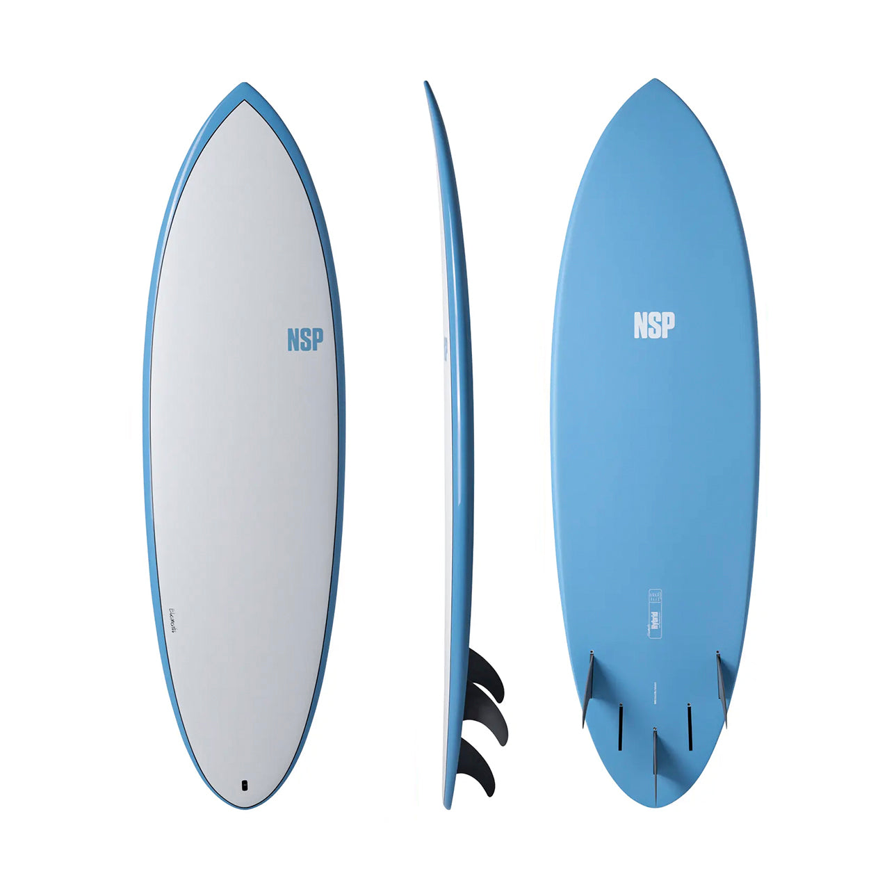 NSP - Hybrid - Elements HDT - Powder Blue - Futures (3 fin setup)