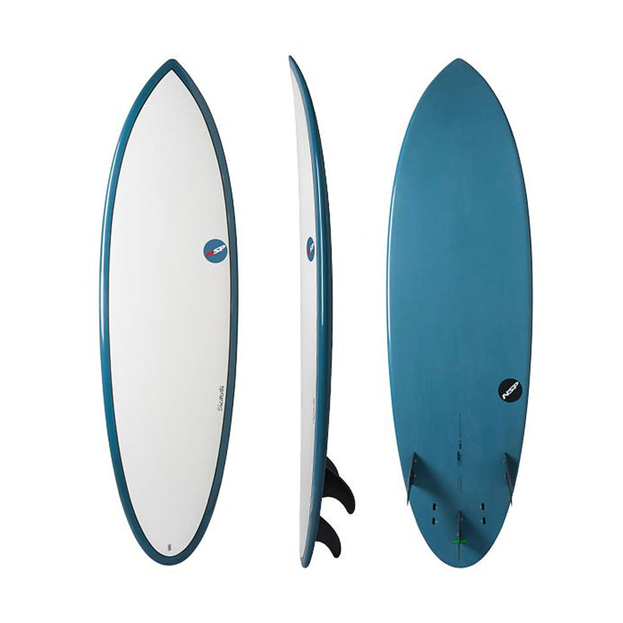 5’9” - NSP - Hybrid - Elements HDT - Blue - FCS (3 fin setup)