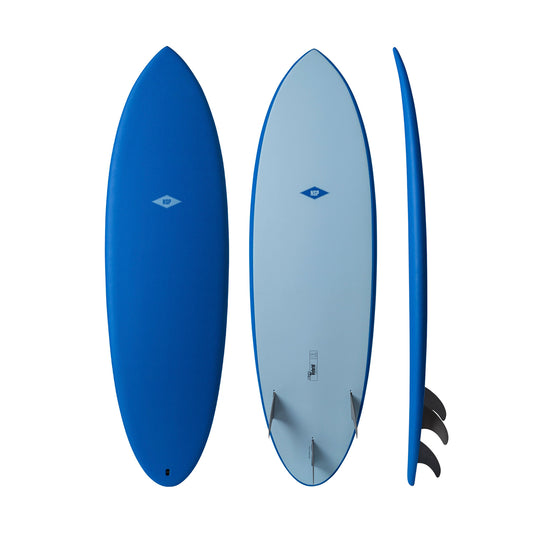 6’4” NSP Hybrid - EvoTech - Blue - Futures (3 fin setup)