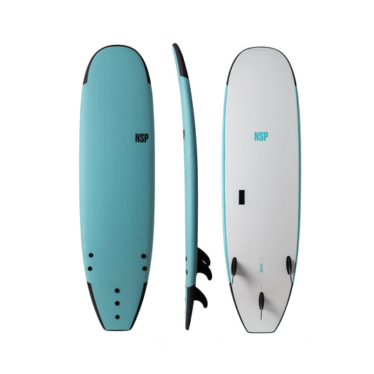 9’2” NSP Surf Wide - Green - P2 Basic - Soft EVA - 3 Bolt thru fins - 219,000 LKR