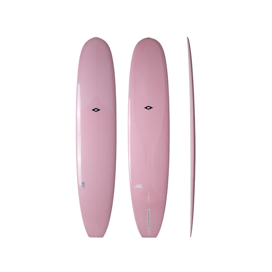 9’2” NSP Sleepwalker - PU - Pink - Singe fin