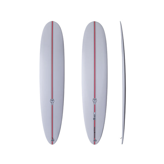 9’1” NSP Unicorn  - Shapers Union - HDT - White - single fin setup