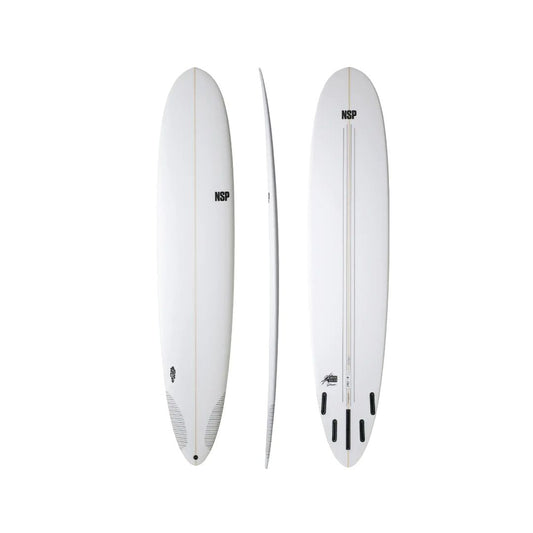 9’1” NSP Pro 9 - Shapers Union CSE - Clear - Futures (4+1 fin setup)