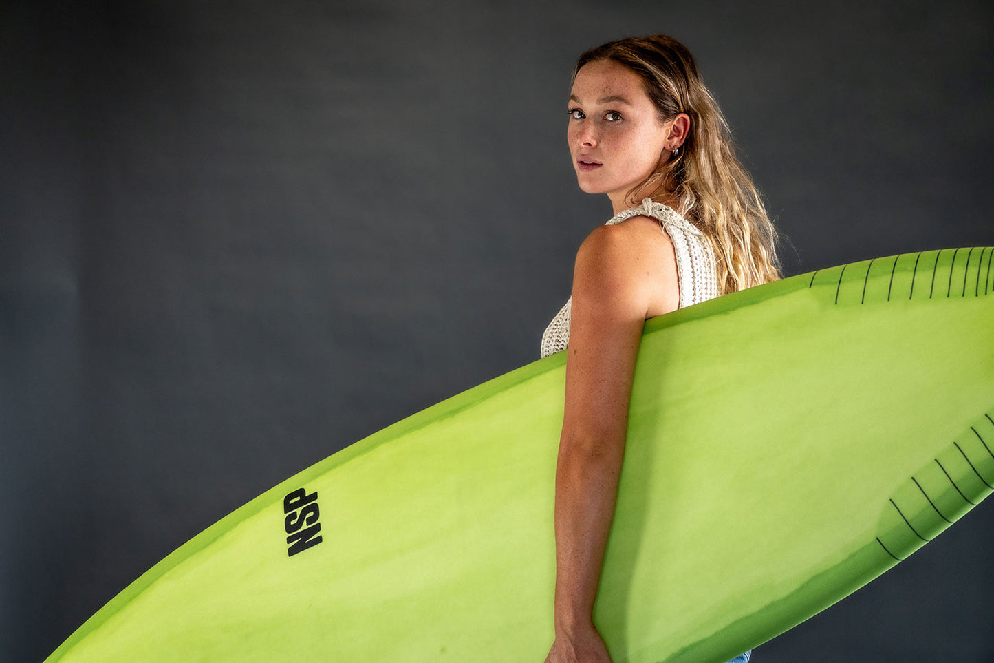 5’10” NSP Tinder D8 - Protech - Papaya Tint - Futures (3 fin setup)