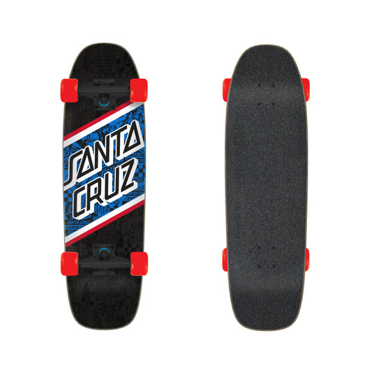 SANTA CRUZ - Street Cruzer - 8.4” x 29.4” - Flier Collage - Black-/Blue - Price: 68,500 LKR